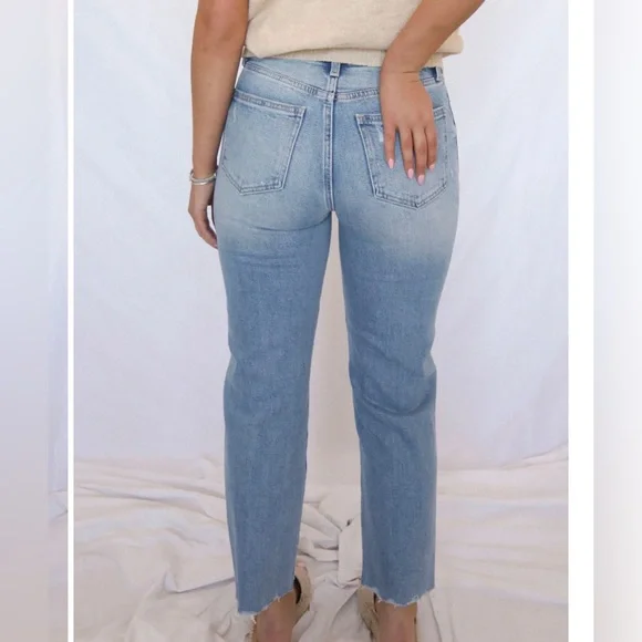 PISTOLA Classic Mid-Rise Light Blue Women’s Jeans; Size 30 - Picture 11 of 12